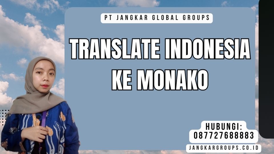 Translate Indonesia Ke Monako