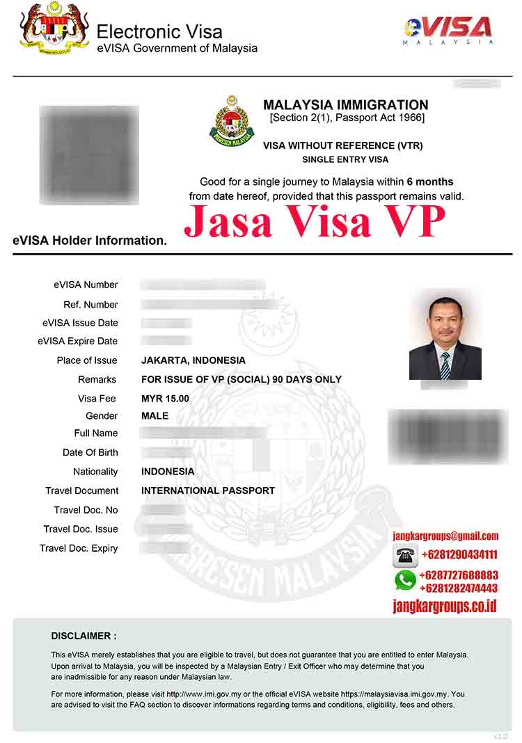 Visa tiga bulan malaysia