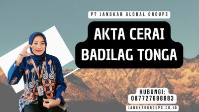 Akta Cerai Badilag Tonga