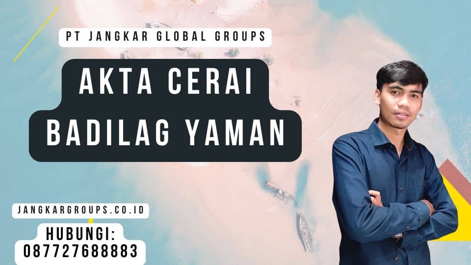 Akta Cerai Badilag Yaman