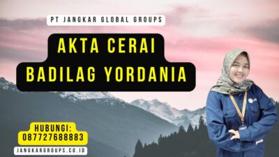 Akta Cerai Badilag Yordania