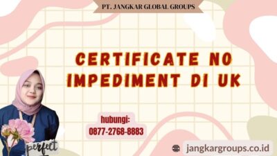 Certificate No Impediment di Uk