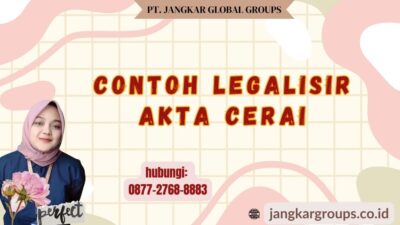 Contoh Legalisir Akta Cerai