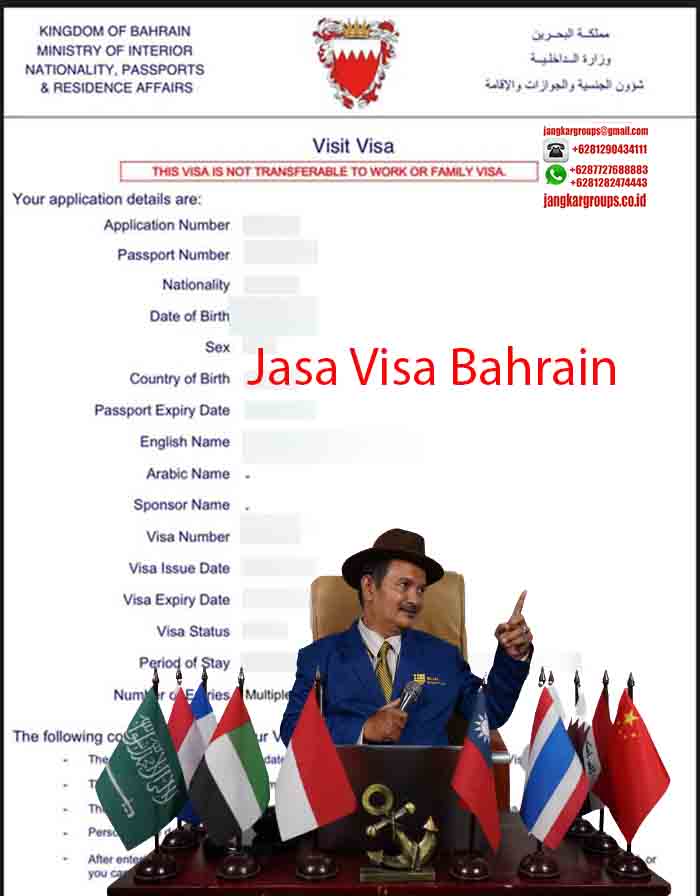 Contoh Visa Bahrain