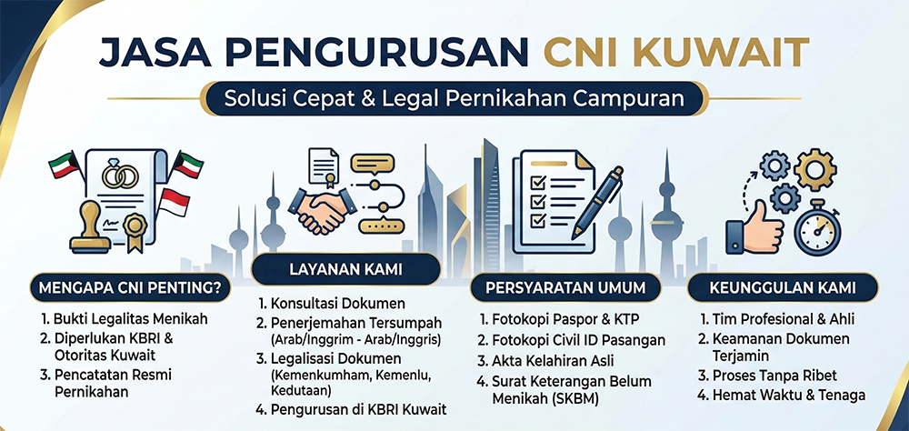 Infografis Jasa Urus CNI Kuwait