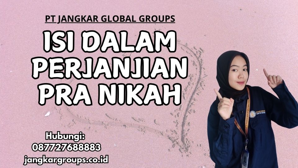Isi Dalam Perjanjian Pra Nikah