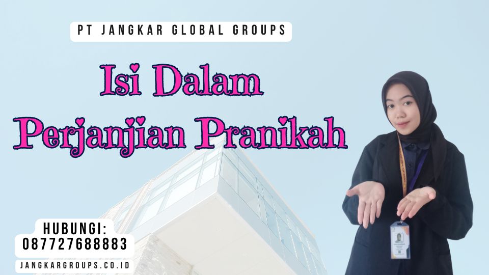 Isi Dalam Perjanjian Pranikah