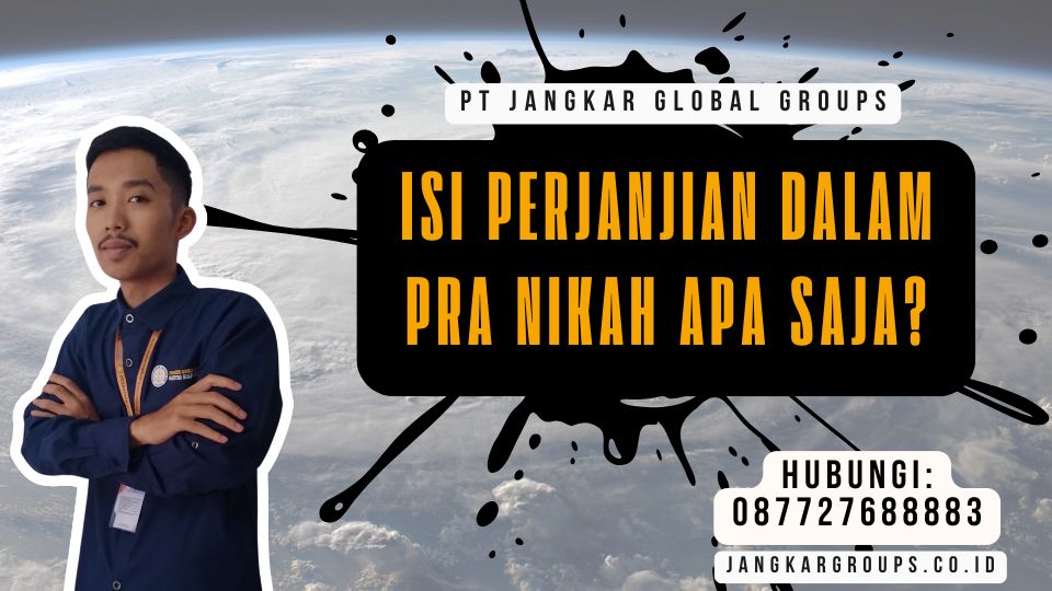 Isi Perjanjian Dalam Pra Nikah Apa Saja