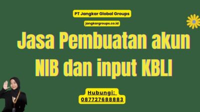 Jasa Pembuatan akun NIB dan input KBLI