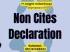 Non Cites Declaration