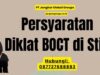 Persyaratan Diklat BOCT di Stip