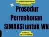 Prosedur Permohonan SIMAKSI untuk WNI