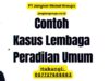 Contoh Kasus Lembaga Peradilan Umum