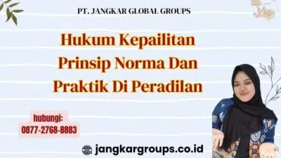 Hukum Kepailitan Prinsip Norma Dan Praktik Di Peradilan