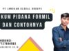 Hukum Pidana Formil Dan Contohnya