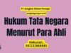 Hukum Tata Negara Menurut Para Ahli