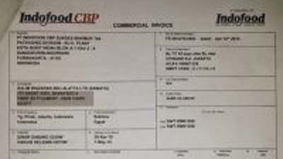 Legalisir commercial invoice