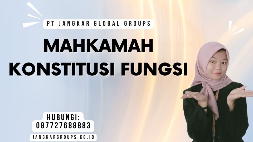 Mahkamah Konstitusi Fungsi