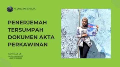 Penerjemah Tersumpah Dokumen Akta Perkawinan