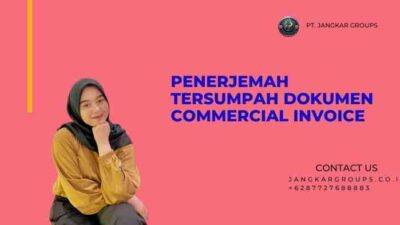 Penerjemah Tersumpah Dokumen Commercial invoice