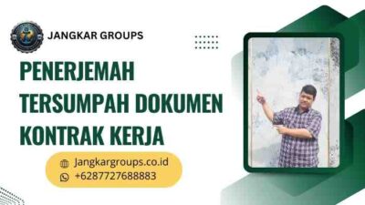 Penerjemah Tersumpah Dokumen Kontrak Kerja