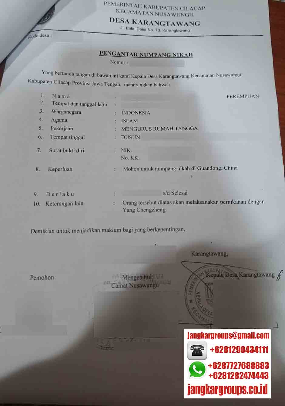 Pengantar Numpang Nikah