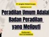 Peradilan Umum Adalah Badan Peradilan yang Meliputi