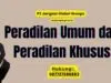 Peradilan Umum dan Peradilan Khusus