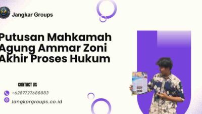 Putusan Mahkamah Agung Ammar Zoni Akhir Proses Hukum