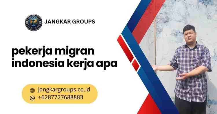 pekerja migran indonesia kerja apa