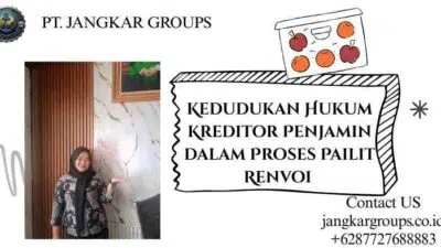 Kedudukan Hukum Kreditor Penjamin dalam Proses Pailit Renvoi