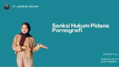 Sanksi Hukum Pidana Pornografi