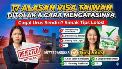 17 Alasan Visa Taiwan Ditolak dan Cara Mengatasinya