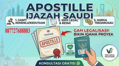 Apostille Ijazah untuk Kerja di Saudi