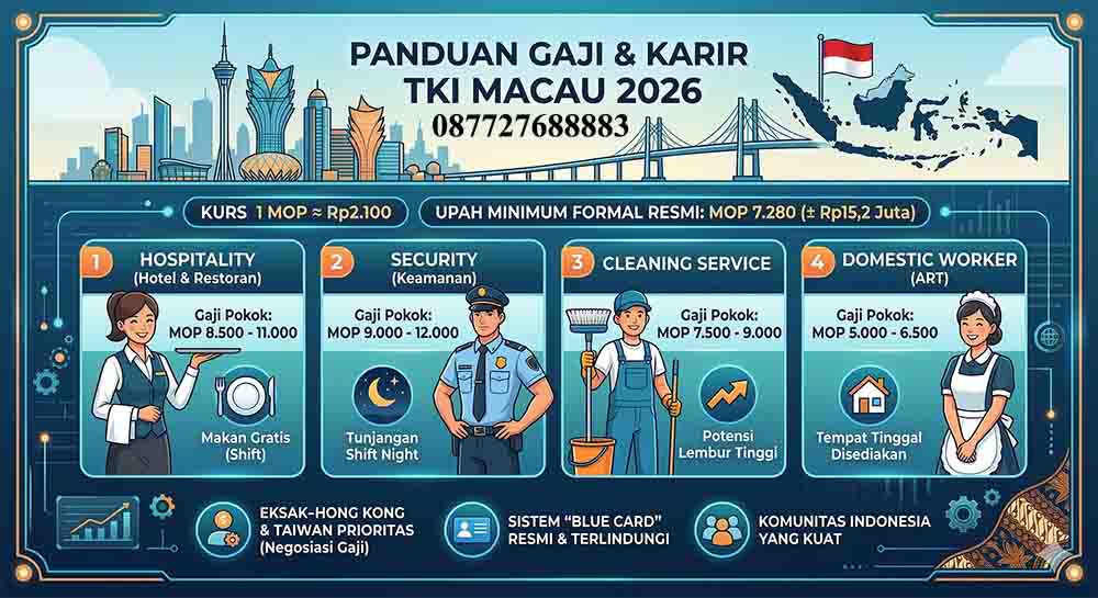 Infografis Gaji TKI Macau