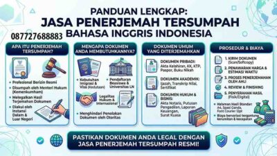 Infografis Jasa Penerjemah Tersumpah Bahasa Inggris