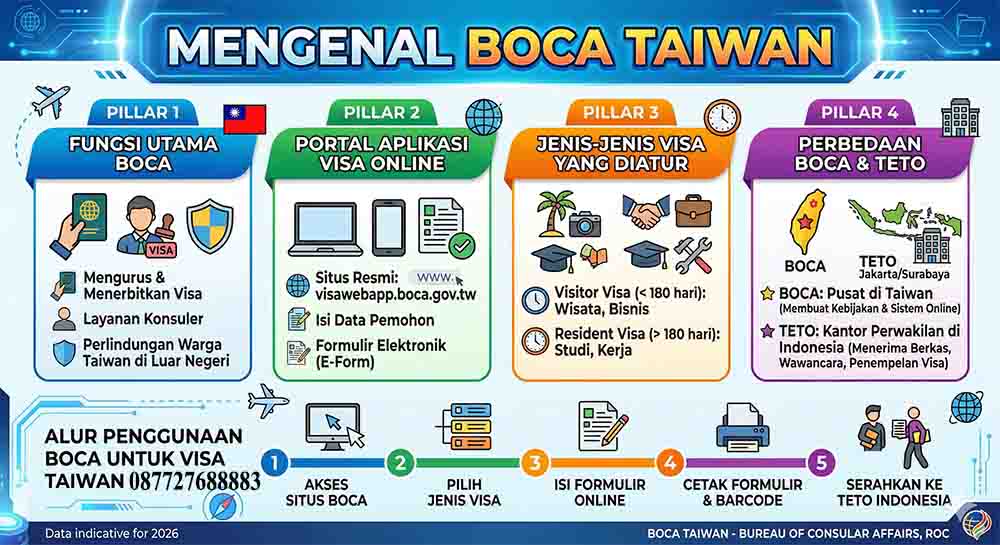 Infografis Mengenal BOCA Taiwan
