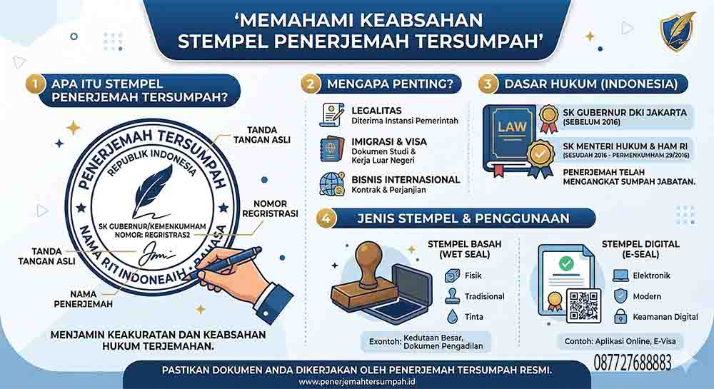 Infografis Stempel Penerjemah Tersumpah