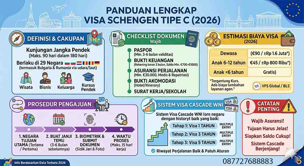 Infografis Visa Schengen Tipe C Infografis Visa Schengen Tipe C
