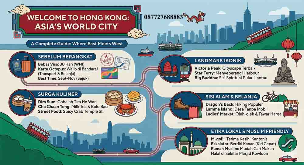 Infografis Welcome Hong Kong