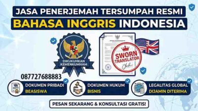 Jasa Penerjemah Tersumpah Bahasa Inggris