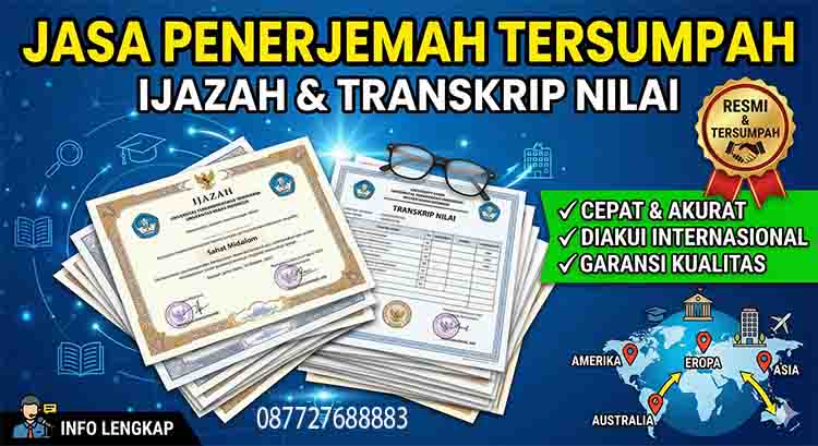 Jasa Penerjemah Tersumpah Ijazah & Transkrip Nilai