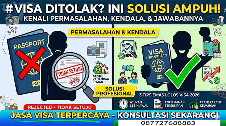 Jasa VISA Permasalahan di tolak, kendala dan solusinya
