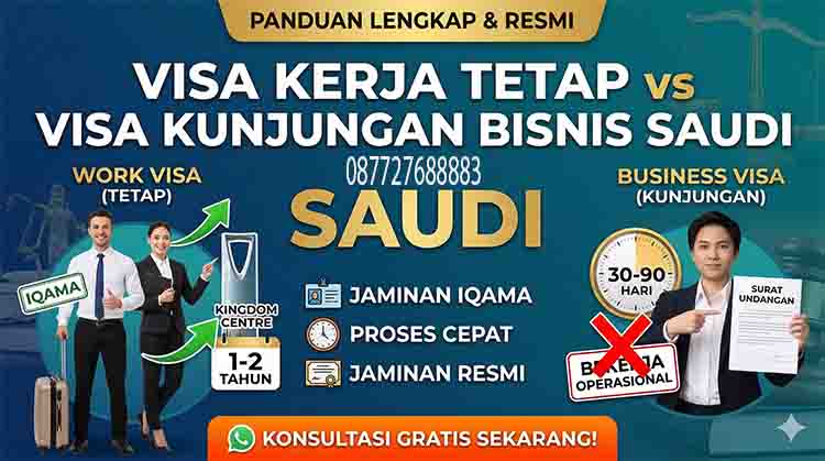 Perbedaan Visa Kerja Tetap vs Visa Kunjungan Bisnis Saudi
