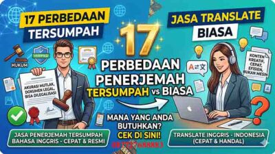 17 Perbedaan Penerjemah Tersumpah bahasa inggris