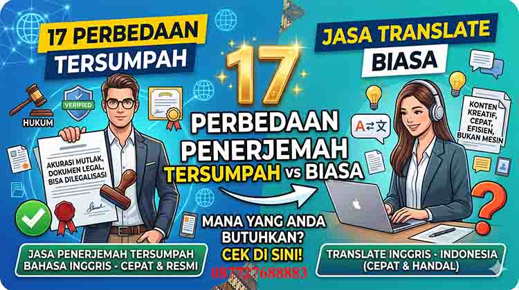 17 Perbedaan Penerjemah Tersumpah bahasa inggris