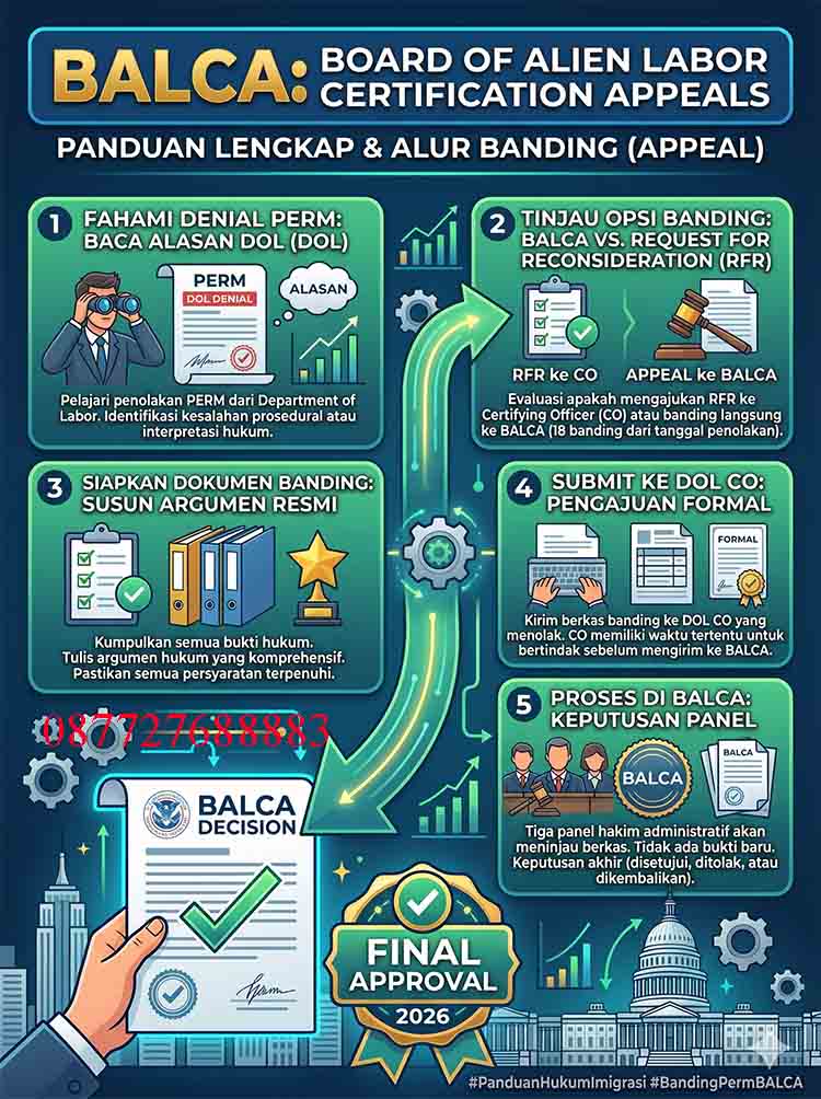 Infografis BALCA (Board of Alien Labor Certification Appeals)