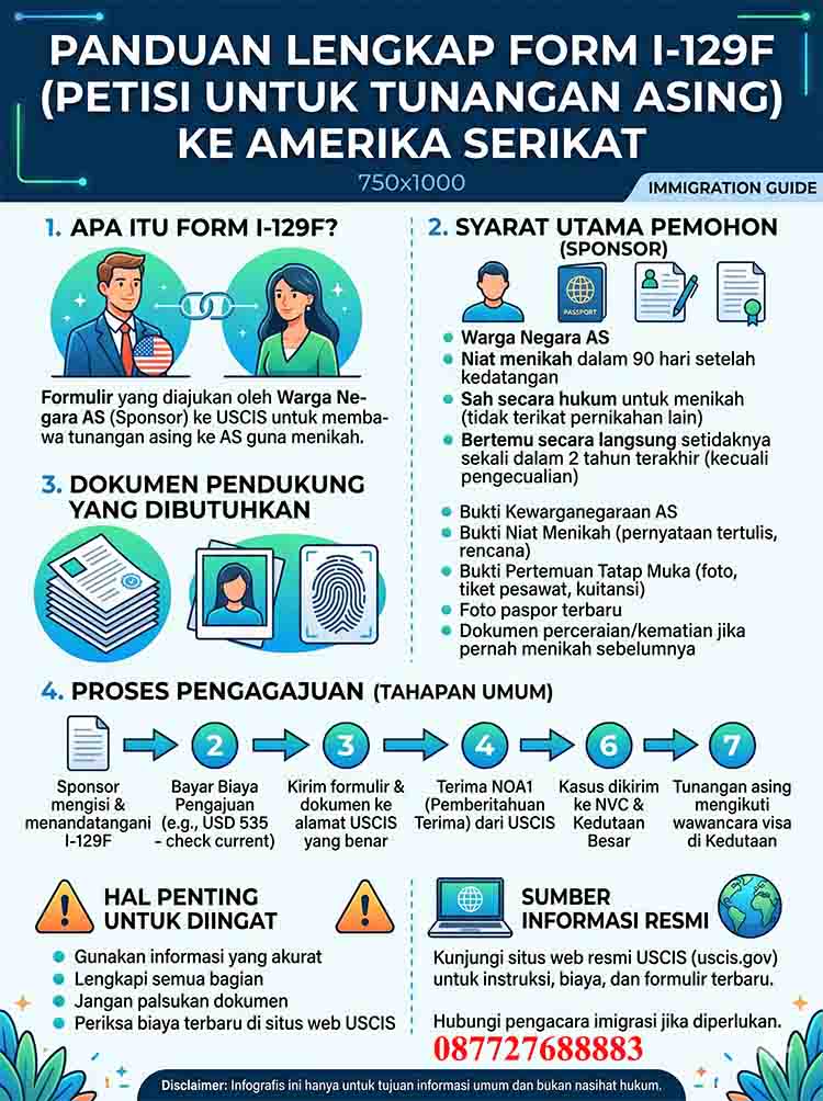 Infografis Form I-129F Amerika