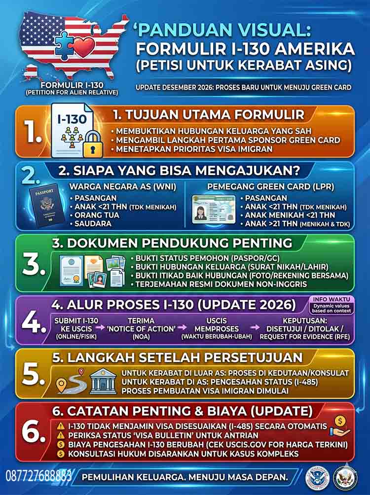 Infografis Formulir I-130 Amerika Infografis Formulir I-130 Amerika
