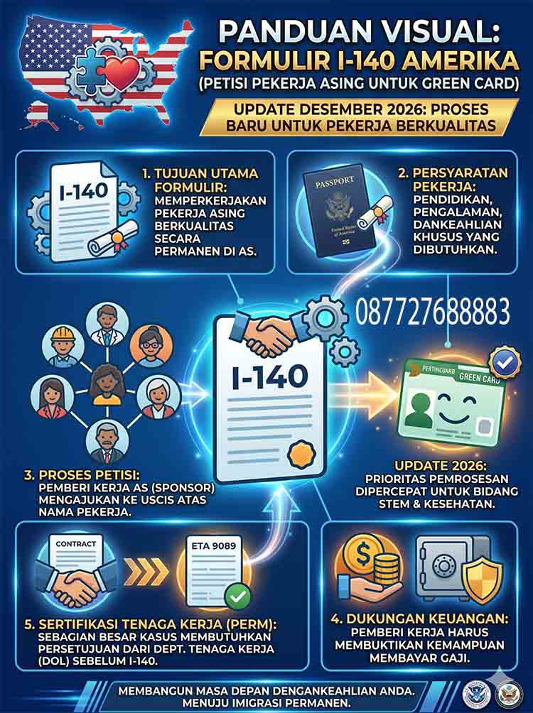 Infografis Formulir I-140 Amerika